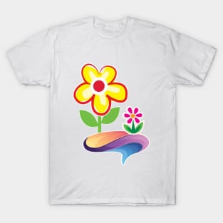 Snapdragons Vintage Flower- Design T-Shirt